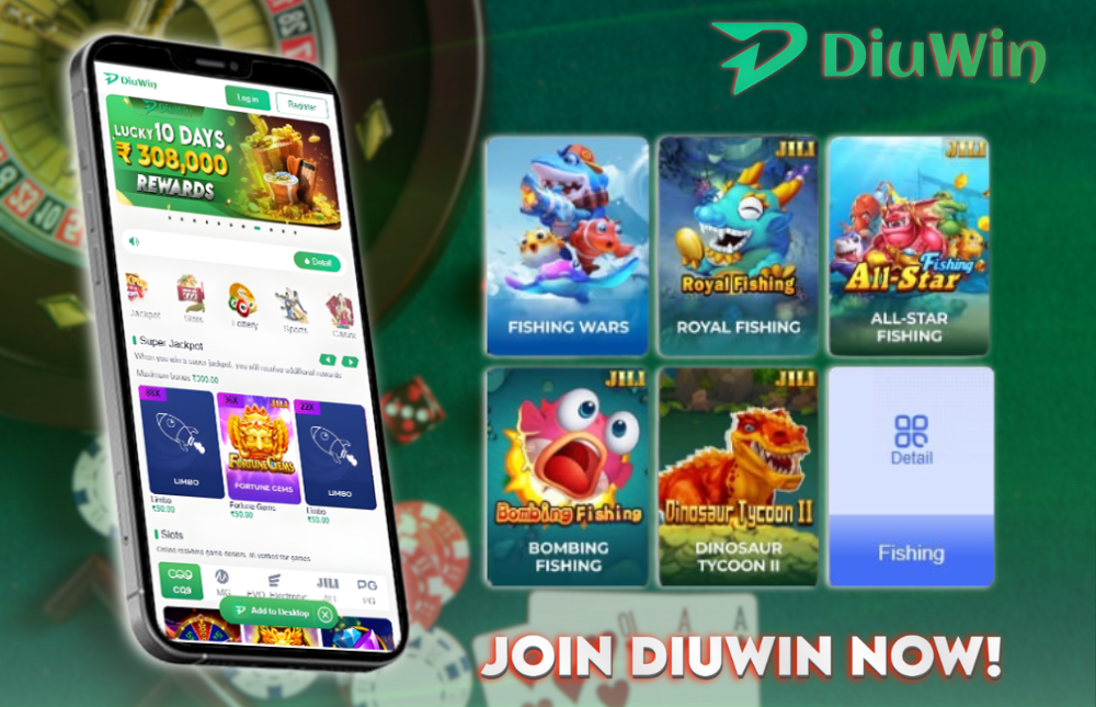 diuwin app fishing game